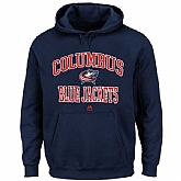 Men's Columbus Blue Jackets Majestic Heart x26 Soul Hoodie - Navy Blue,baseball caps,new era cap wholesale,wholesale hats